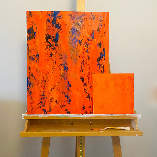 Schilderij t5 Utrecht oranje kunst Let The Colors Speak