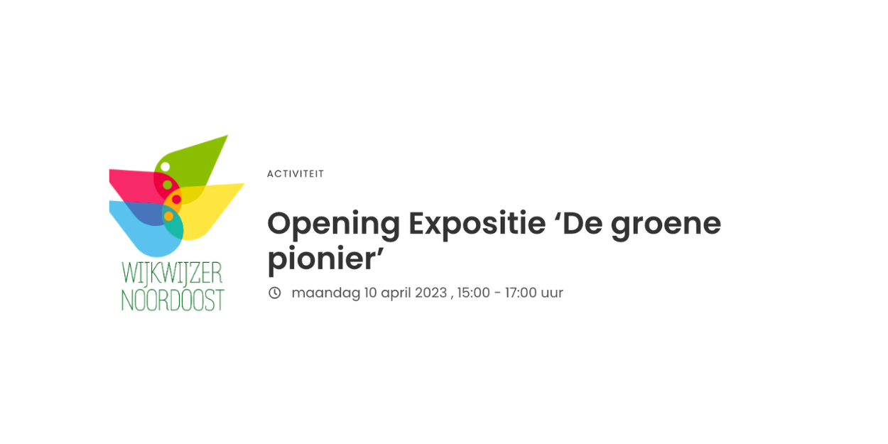 opening expositie de groene pionier claire verkleij Let the colors speak