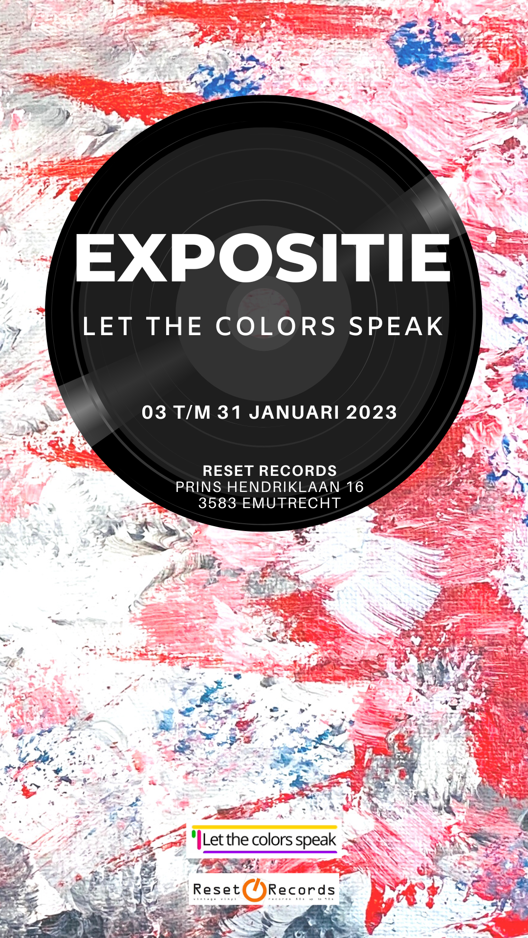 Let the colors speak expositie Reset Records Claire Verkleij Rian Kraan