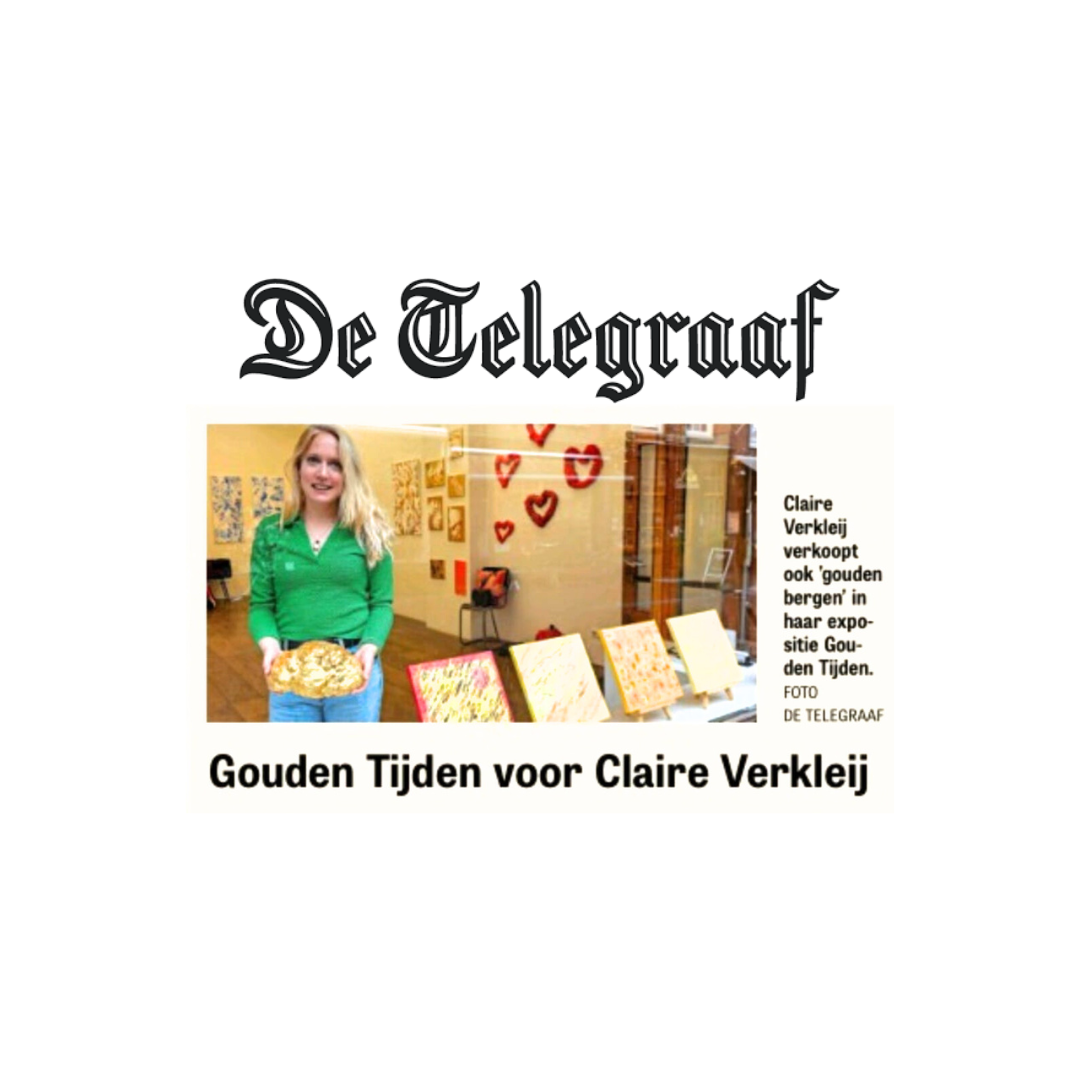 Claire_Verkleij_Telegraaf_Galerie_Waterbolk_Utrecht_2023 Gouden Tijden Galerie Waterbolk