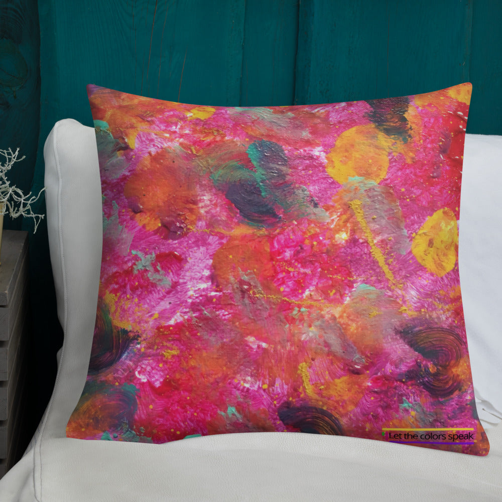 Colorful art cushion